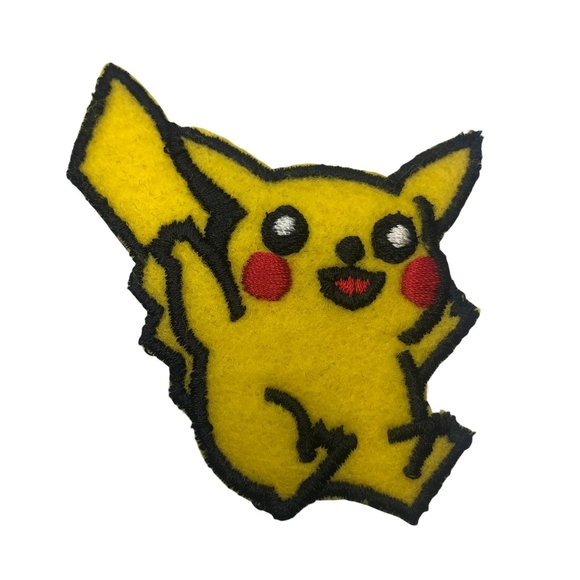 Accessories - Pikachu Pokemon Yellow Patch Embroidered Iron on Sew Anime Manga Japan Game Show